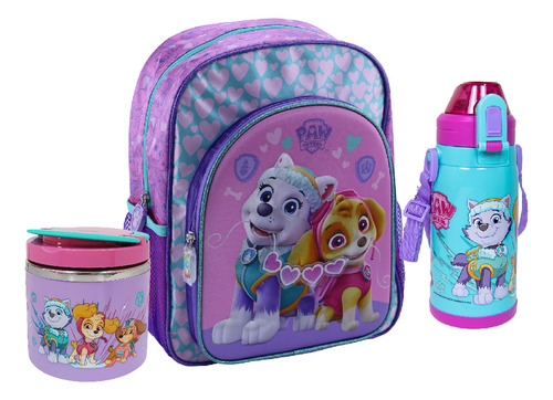 Paw Patrol M Mochila Sky&everest + Tomatodo Térmico Y Termo