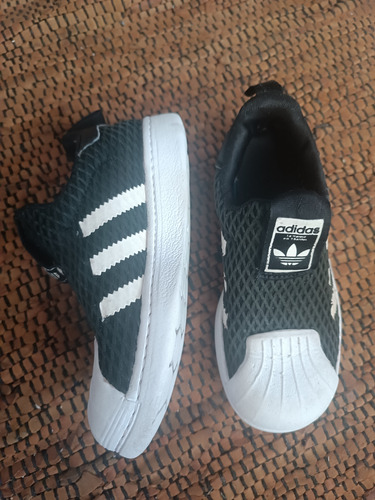 Zapatillas Adidas Superstar Negras 28 Slip On