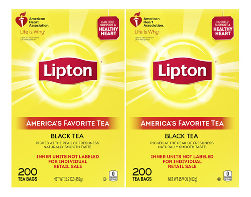 Lipton Bolsas De Te, Te Negro Helado O Caliente, Ayuda A Man