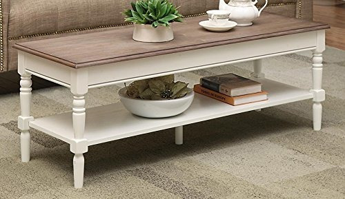 Convenience Concepts French Country Mesita Driftwood Blanco