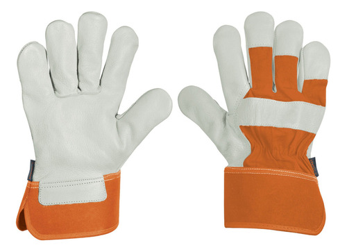 Guantes Piel Res Y Dorso Loneta 17051 6 Pz