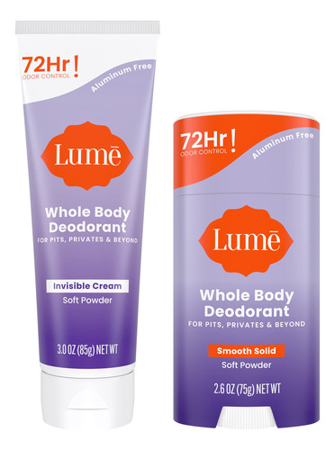 Gel De Baño P/todo El Cuerpo Lume, Invisible, 90ml + 75g...