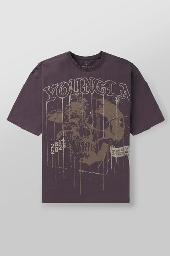 Camiseta Holgada De Algodón Con Estampado De Calaveras De Ve
