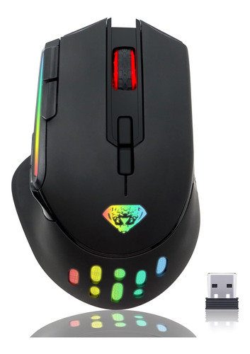 Wireless Gaming Mouse, Slient Gaming Mouse With Double Click