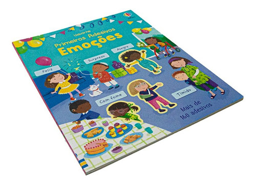 Emoções: Primeiros Adesivos, De Holly Bathie Bathie. Editora Usborne, Capa Mole Em Português
