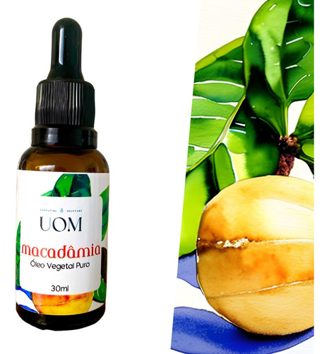  Óleo Vegetal Puro De Macadâmia 30ml Fragrância Sem Tipo De Embalagem Frasco