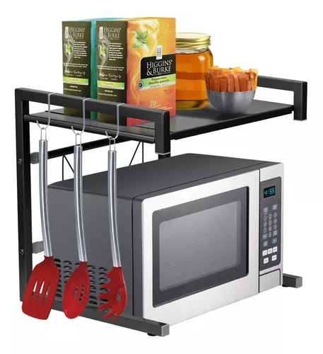 Estante Organizador Extensible de Microondas Cocina 2 niveles