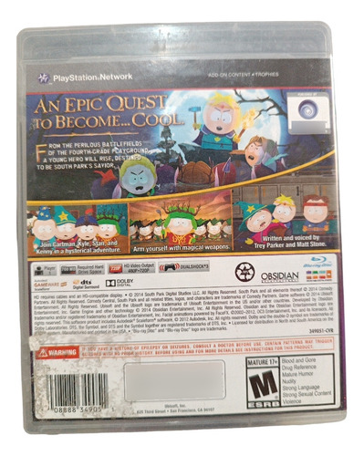 South Park The Stick Of Truth Play Station 3 Ps3 (Usado)