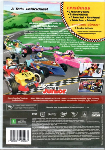 Dvd Mickey Aventura Sobre Rodas Aquecendo Os Motores Lacrado