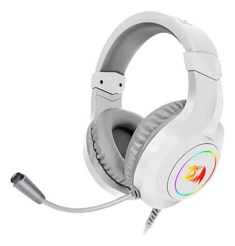 Auriculares Gamer Redragon H260w Hylas White Rgb Ps4 Ps5 Pc 3.5mm Blanco