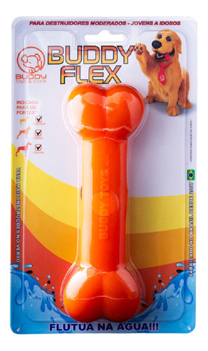 Brinquedo Mordedor Pet P/ Cachorro Buddy Toys Osso Flex