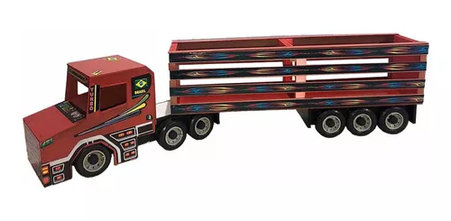 Brinquedo Infantil Caminhão Carreta Bitrem Boiadeiro 10 Bois