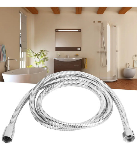 Manguera De Ducha De Acero Inoxidable Dorado - G1/2", Doble Hebilla, Para Mayoría De Duchas