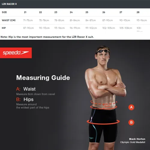 Speedo lzr racer x size 25 new arrivals