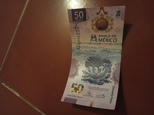 Billete Nuevo De Ajolotito. Moneda Mexicana