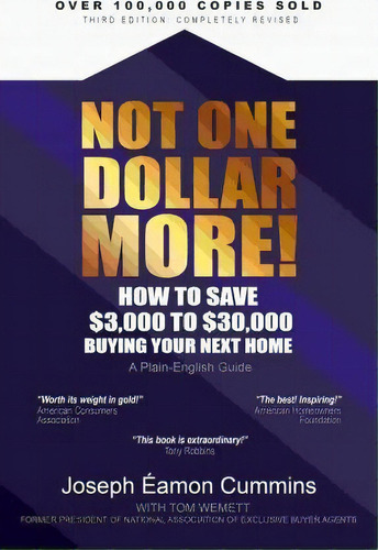 Not One Dollar More!, De Joseph Eamon Cummins. Editorial Moon Abbey Media, Tapa Blanda En Inglés