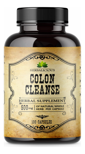Herbalicious Colon Cleanse - Suplemento Diettico Limpiador D