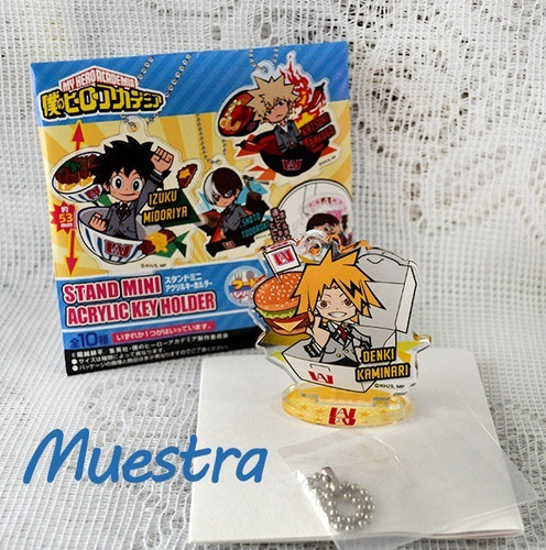 Imagen 3 de 3 de My Hero Academia Food Series - Denki Kaminari (llavero)