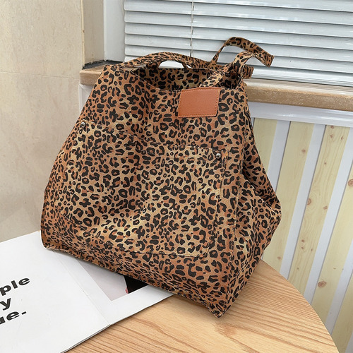 Baidai Bolso De Hombro Retro Con Estampado De Leopardo De