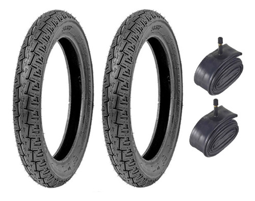 Combo Pneu 90/90-18 + 275-18 St 300 Vipal Ybr Ks + Camaras