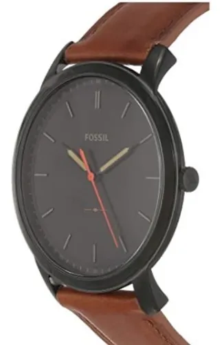 Reloj Para Hombre Minimalista Fossil 44 Mm Negro Y Marrón