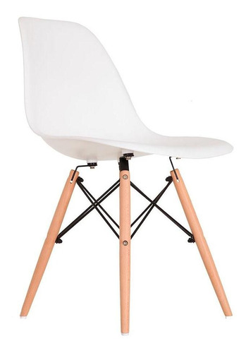 Cadeira Charles Eames Wood Design Eiffel Branca