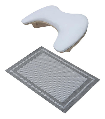 Reposabrazos En Forma De U, Soporte Con Tapete Negro