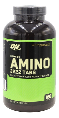 Aminoácidos Superior Amino 2222 Optimum Nutrition 160tabs