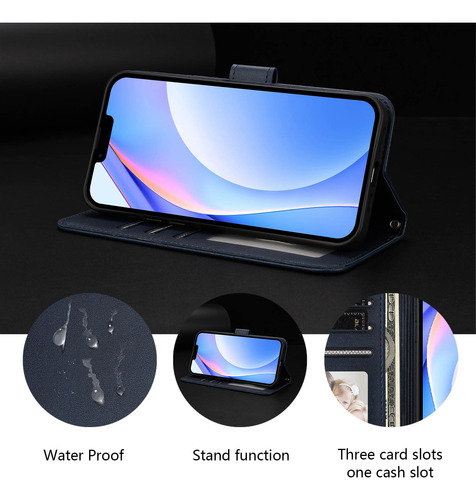 Funda Tipo Cartera Con Temática De Panda Para Cubot Note 40/p50/a10/a20/a30/max 5, Cierre Magnético, 3 Ranuras Para Tarjetas, A Prueba De Golpes
