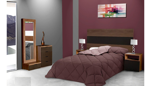Recamara Prato Tabaco Këssa Muebles Color Marrón
