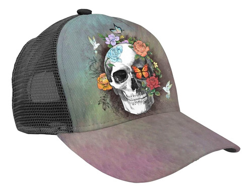 Gorra De Béisbol Con Diseño De Calavera De Azúcar, Gorra Aju