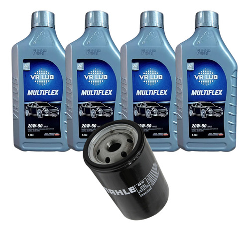 Kit Troca Óleo 20w50 Motor Ap Vw Gol Voyage Parati Saveiro