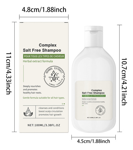 Shampoo Ativa A Base De 100ml Do Cabelo E Melhora O Frizz
