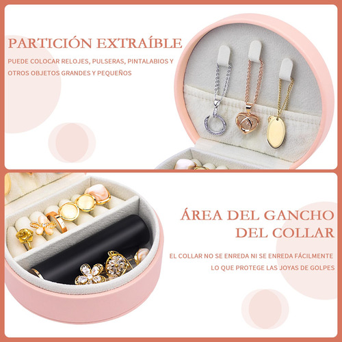 Caja De Joyería Portátil, Caja De Joyero Pequeño Para Viaje