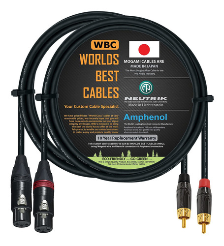 Cable Rca Xlr Dama Mogami 2549 Interconexion Audio Acpl