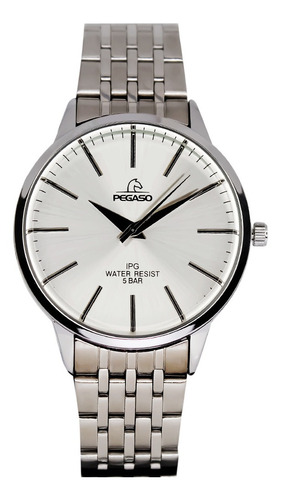 P6586s-072201a - Reloj Pegaso Metalico Plateado