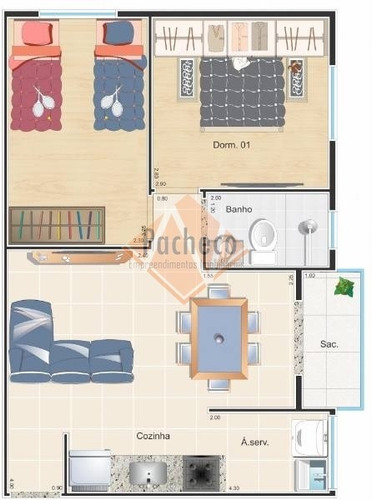 Imagem 2 de 4 de Apartamento/studio Na Vila Matilde, 2 Dormitórios, 49 M², R$ 245.000,00 - 2173
