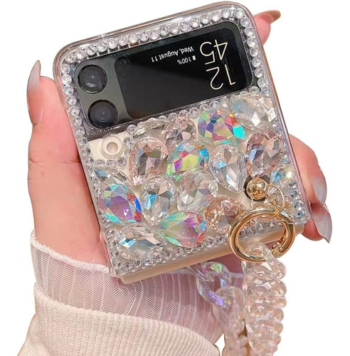 Correa Funda Glitter Case Para Samsung Galaxy Z Flip 4