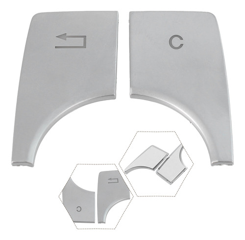 Funda Con Borde De Botón Multimedia, Cubierta Plateada Para