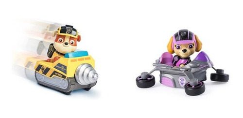 Paw Patrol Figura Mission + Vehiculo + Tarjeta Animada 16721