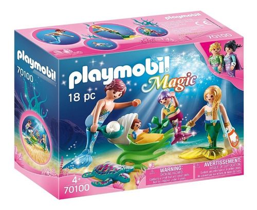 Playmobil 70100 Familia Mágica Con Cochecito Sirenitas Stock