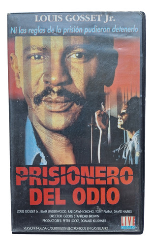 Vhs Original Película Prisionero Del Odio Louis Gossett Jr *