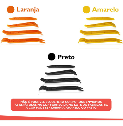 Imagem 4 de 6 de Kit Espatulas De Nylon - Desmontar Painel E Portas De Carro