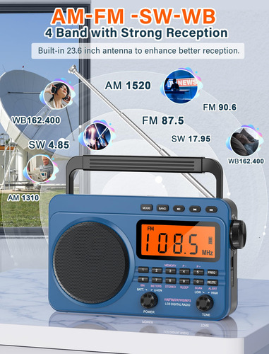 Rádio Digital Am Fm De Ondas Curtas Com Melhor Recepção,
