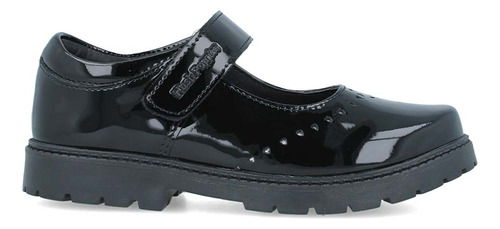Zapatos Escolares Flats Hush Puppies Niña Charol Negro (18.0