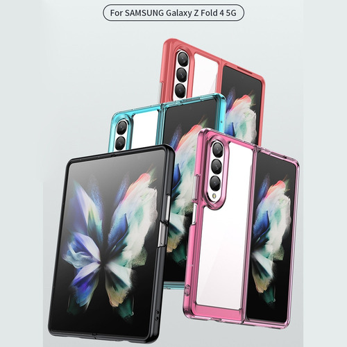 Para Funda Acrílica+tpu Colorida Para Samsung Galaxy Z