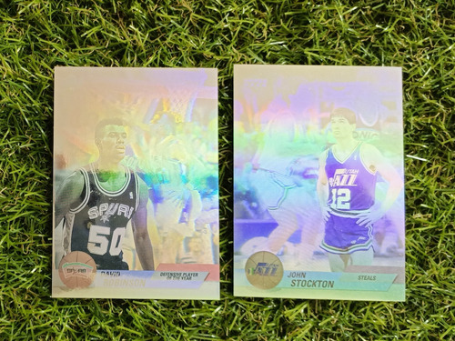 Cv Hologramas David Robinson Y John Stockton Upper Deck 1992