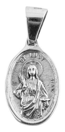 Dije De Plata Santa Lucia