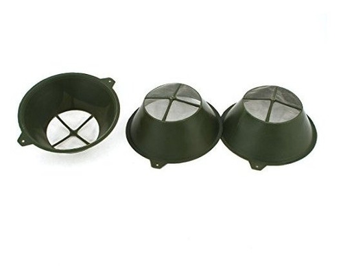 Colador - 3pcs Industrial Army Green 8cm Dia Nylon Net Plast
