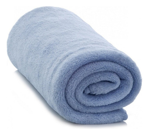 Manta Soft De Bebê Infantil Cobertor Anti-alérgico 110x80cm Cor Azul